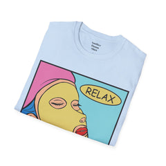 RELAX Pop Art Woman getting a SPA treatment Unisex Softstyle T Shirt  Must have T Shirt if going to the Beauty Palor or Spa