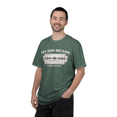 My SSN Became Razor Blades Graphic Vintage Submarine Veteran Tee