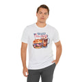 Happy 4th Of July Burger and Mug Graphic, Unisex Jersey Short Sleeve Tee