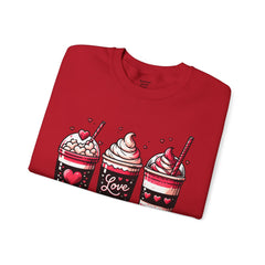 Woman's Coffee Valentine - Unisex Heavy Blend™ Crewneck Sweatshirt