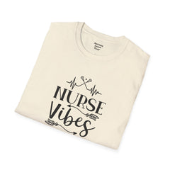 Nurse Vibes - Unisex Softstyle T-Shirt | Nurse Awareness, Medical Wear, Gift For Her, Scrubs Lover, Hospital Staff Gift, Registered Nurse,RN