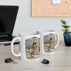Who Let The Dogs Out Baldwin Harbor Animal Hospital Ceramic Mug – (11oz/15oz)