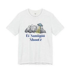 Éí Aanighóó Áhoolé Navajo The Truth Is Out There UFO Unisex Short Sleeve Tee
