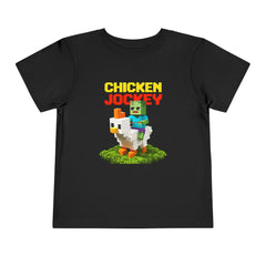 Toddler Chicken Jockey Tee - Fun Minecraft Animal T-Shirt for Kids