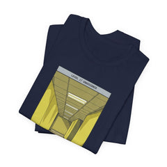 Do Not Question The Hallway T-Shirt — Retro Yellow Corridor Graphic Tee