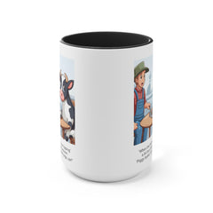 COW TIPPING Awareness - Accent Mugs | Cow Tipping Is Real, Bovine Humor. Gift For Him, Gift For Her, Farm Humor, Cow Fan Gift, Farm Animal