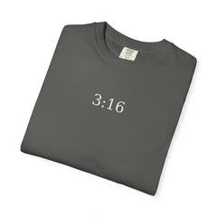 3:16 Quiet Faith T-Shirt — Minimal Christian Scripture