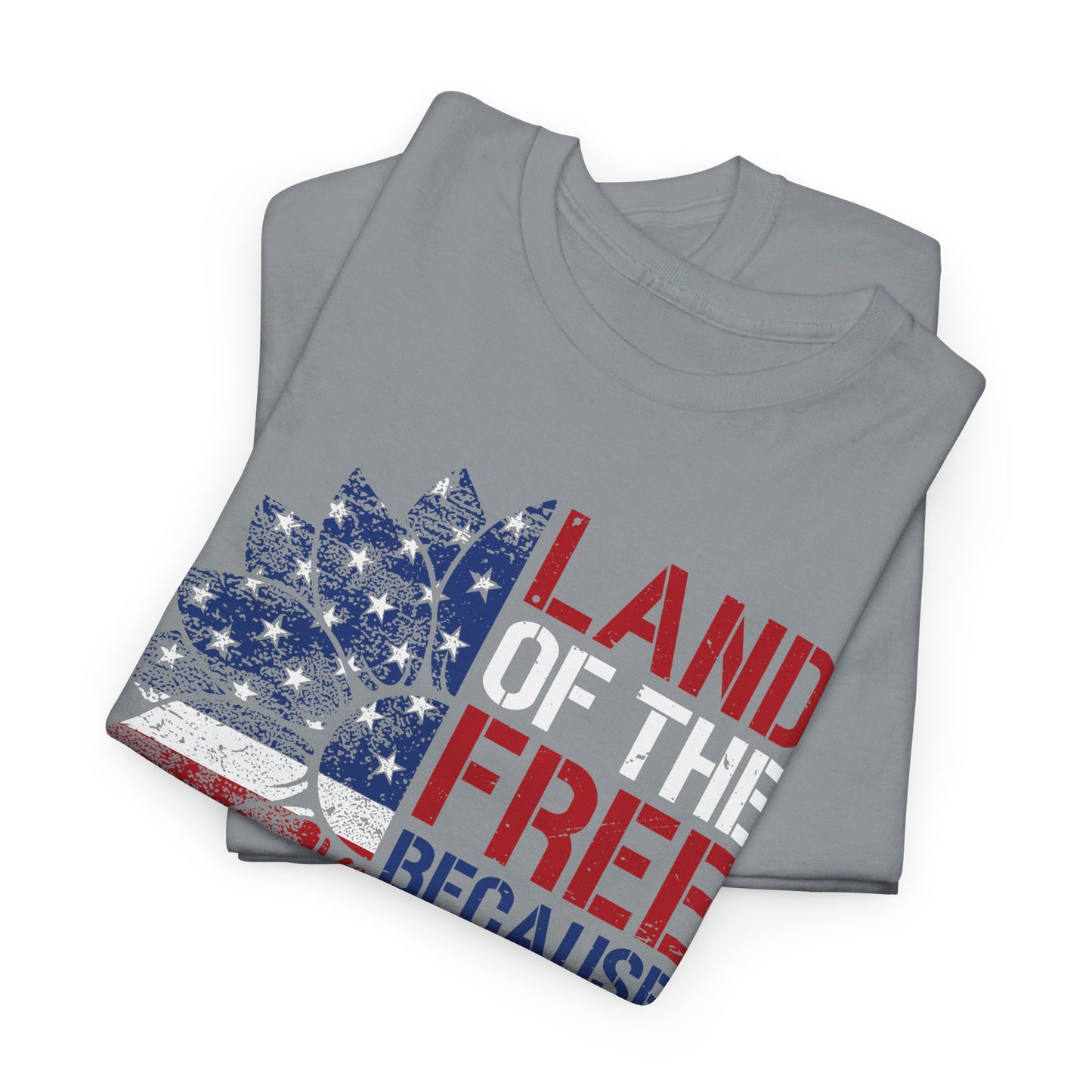 Land Of The Free Because Of The Brave - Unisex Cotton Tee