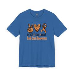 Limb Loss Awareness - Unisex Short Sleeve Tee,Amputee Awareness,Leg Amputee,Arm Amputee,Gift For Him,Gift For Her,Unique Amputee Gift