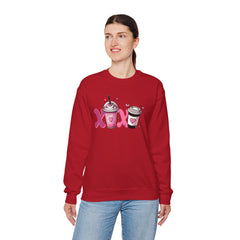 Woman's Love Coffee Valentine -  Unisex Heavy Blend™ Crewneck Sweatshirt