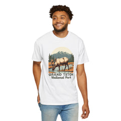 Grand Teton National Park Graphic, Comfort Colors Soft Relaxed Fit Unisex Garment-Dyed T-shirt
