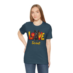 Personalized Love Your Dog T-Shirt — Designed with your dogs name and picture Graphic Tee