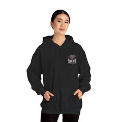 Scare Actor Unisex Pullover Hoodie — Front Logo & Back Horror Graphic
