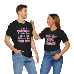 Phlebotomist Humor Tee, Funny Medical Shirt, Nurse Gift, Blood Tech Wear, Cute Phlebotomy Humor, Healthcare Apparel