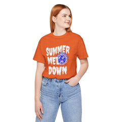 Summer Meltdown Graphic Tee — "Summer Melt Down" Sun Design