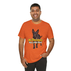 My Therapist Has A Wet Nose Personalized with your dog(s) image T-Shirt