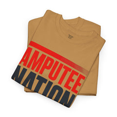 Amputee Nation Unisex Heavy Cotton Tee, Support Shirt, Gift for Amputees, Awareness Apparel, Casual Comfort Wear