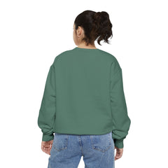 Floral Butterfly Sweatshirt — Tropical Hibiscus Garden Crewneck