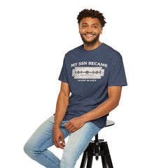 My SSN Became Razor Blades Graphic Vintage Submarine Veteran Tee