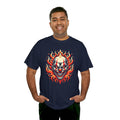 Flaming Fire Clown - Graphic Unisex Heavy Cotton Tee