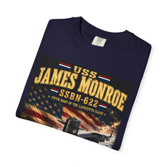 USS James Monroe SSBN-622 Submarine T-Shirt — Forty One For Freedom Patriotic Crew Tee