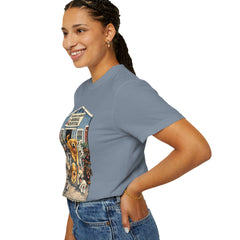Front Graphic "Who Let the Dogs Out?" Baldwin Harbor Animal Hospital Cute Vet Clinic T Shirt