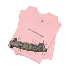 How Submarines Work Unisex Tee - Educational Graphic Shirt for Maritime Enthusiasts