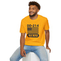 DD-214 Alumni with American Flag  Unisex Softstyle T-Shirt