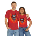 Flaming Fire Vampire - Graphic Unisex Heavy Cotton Tee