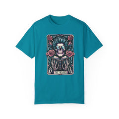 TAROT CARD WEED T Shirt, Vintage Style tee, Skeleton Reader Graphic Tee, Weed Lover, Smoke Cannabis tee, Relaxed Fit tee, Stoner Lifestyle