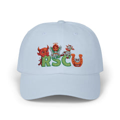 Russell Sage College Mascot Classic Cap - Claim your Memories as a Red Devil, Blue Angel, Purple Cow or Golden Horseshoe
