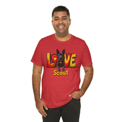 Personalized Love Your Dog T-Shirt — Designed with your dogs name and picture Graphic Tee