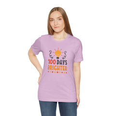 100 Days of School Brighter Teacher Appreciation T-Shirt