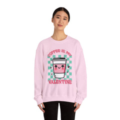 Woman's Coffee Valentine -  Unisex Heavy Blend™ Crewneck Sweatshirt