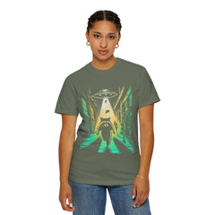 Raccoon UFO Funny Comfort Colors Graphic T-Shirt