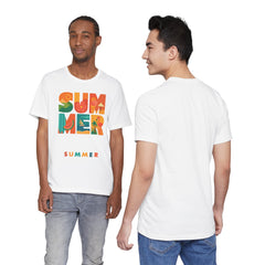 Summer Graphic Tee — Colorful Tropical "SUMMER" Typography T-Shirt