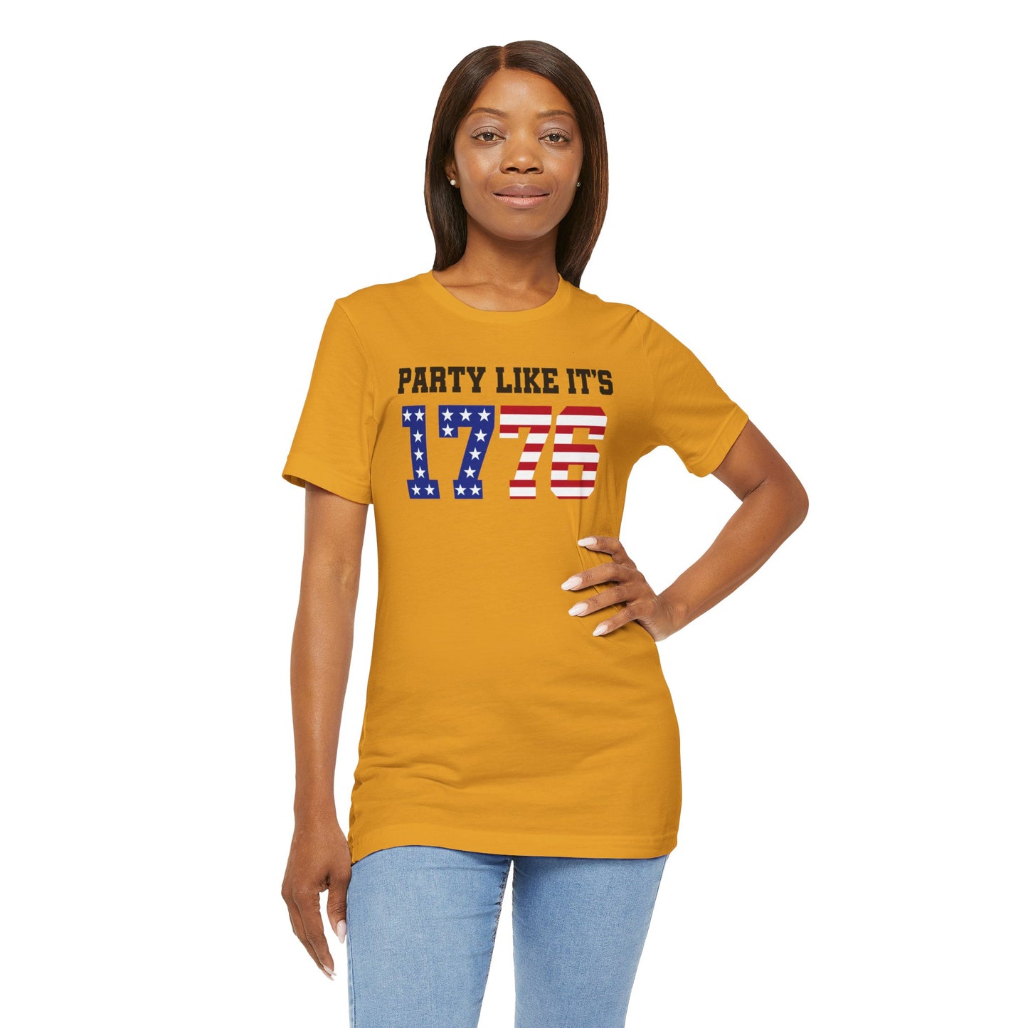 Party Like Its 1776, Graphic Unisex Jersey Short Sleeve Tee