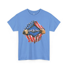 United States Navy Super Submariner tear open T Shirt, Red White and Blue, Patriotic Tee