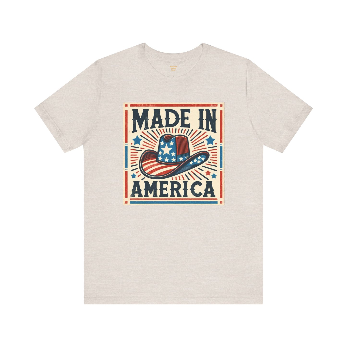 Made In America Cowboy Hat Graphic, Unisex Jersey Short Sleeve Tee