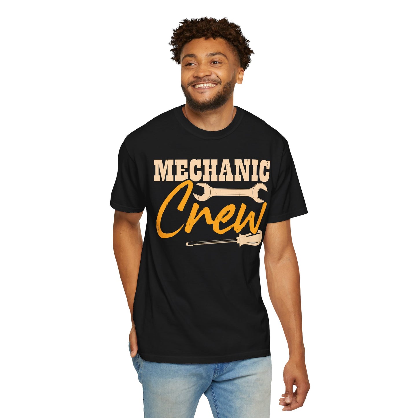 Mechanic Crew Shirt, Comfort Colors Unisex Relaxed Fit T Shirt