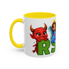 Russell Sage College Mascot Characters 11oz or 15 oz Ceramic Mug - Personalize your mug with your grad year by entering it in the notes field before you complete your purchase