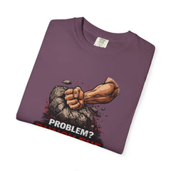 Problem? Punch the Boulder T-Shirt — Funny Raccoon City Gym / Motivational Workout Tee