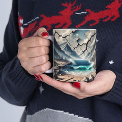 Serene Ocean Beach Nature-Inspired Ceramic Mug - 11oz & 15oz Options