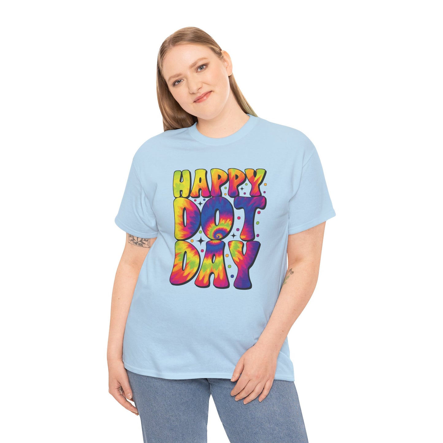 HAPPY DOT DAY - Graphic Unisex Heavy Cotton Tee