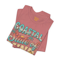 Coastal State of Mind Tee — Retro Beach Graphic T-Shirt