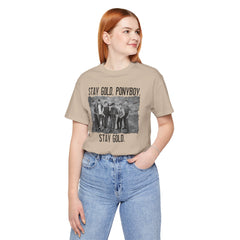 The Outsiders Shirt, Front and Back Images, Greasers Characters Shirt, Unisex Jersey Short Sleeve Tee