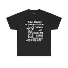 Clumsy Funny Llama Graphic Tee | Unisex Heavy Cotton Tee | Great Gift for Animal Lovers, Birthdays, Casual Wear, Humorous Gifts, Everyday Style