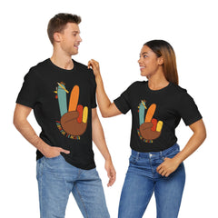 Thankful Teacher T‑Shirt – Hand Turkey Teacher Appreciation Tee