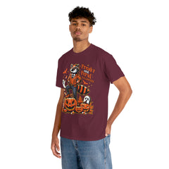 Freaky And Feral Halloween Raccoon! Graphic Unisex Heavy Cotton Tee