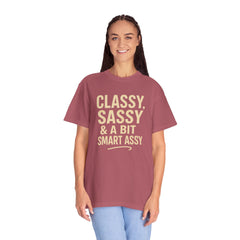 Classy Sassy T-shirt, Unisex Casual Top, Statement Tee, Gift for Her, Fashion Apparel, Birthday Humor Shirt